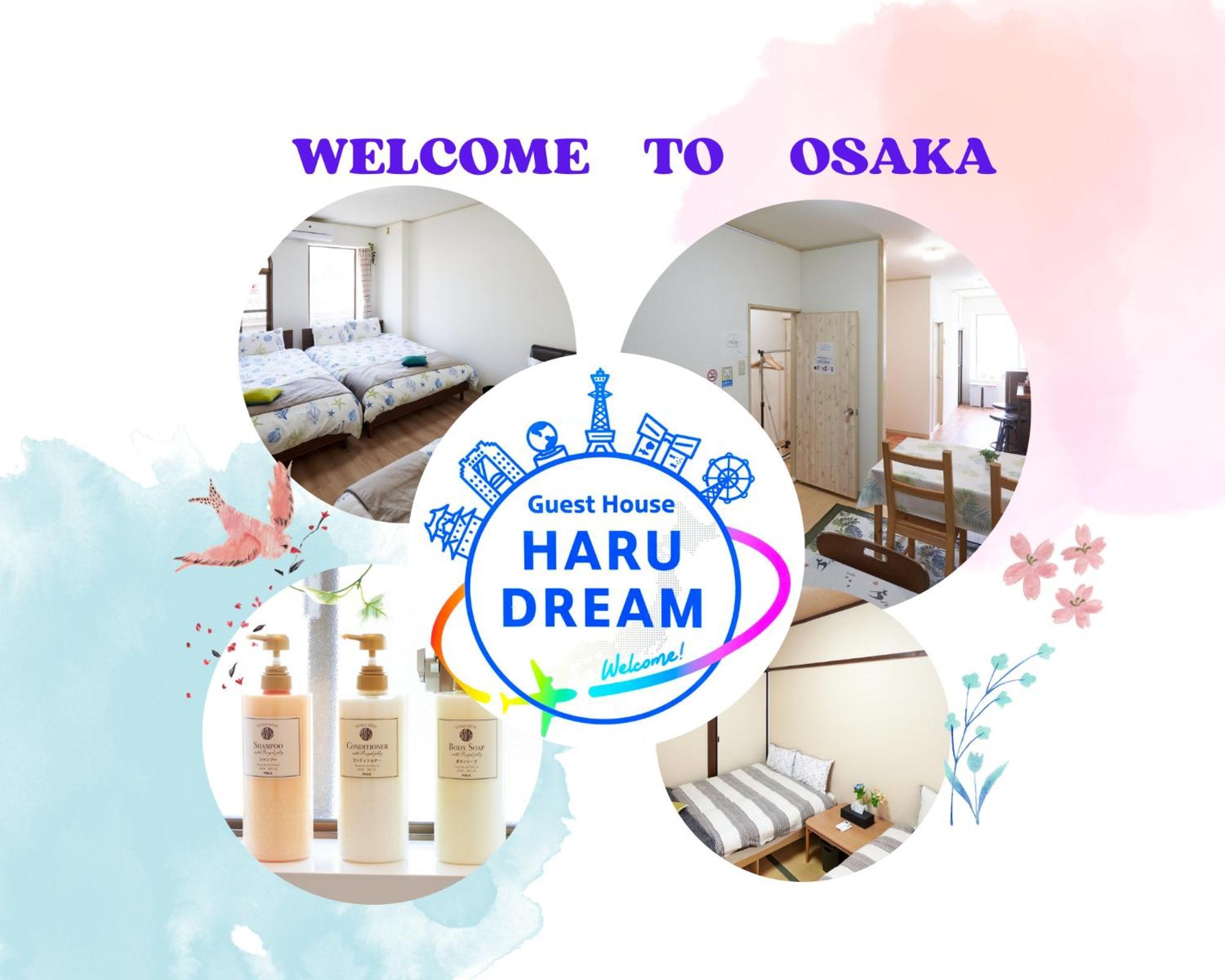 Guest House Haru Dream Shinimamiya Osaka Bagian luar foto